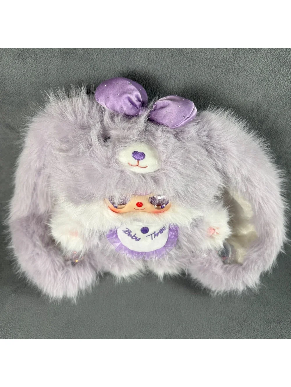Baby Three 400% Sugar Baby V2 - Blueberry Mousse “Purple Bunny” W/Custom Face!